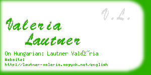 valeria lautner business card